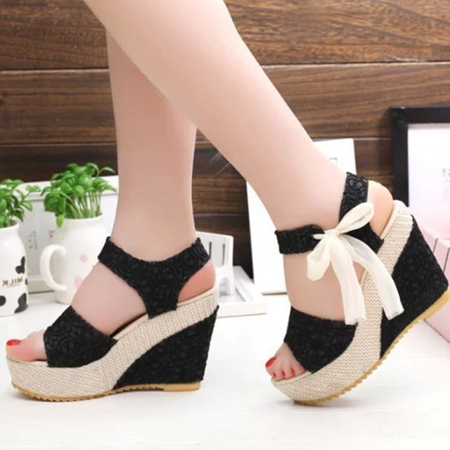 Women Summer Shoes Wedges Sandals Party Platform High Heels