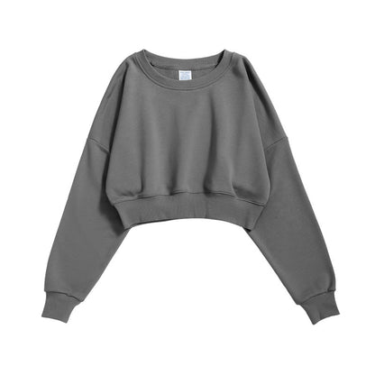 Women's Sports Crop Top Sports Cropped Sweatshirt