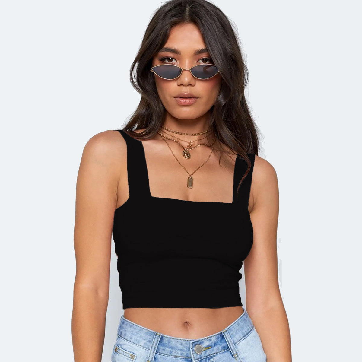 Fashion women's T-shirt sexy crop top