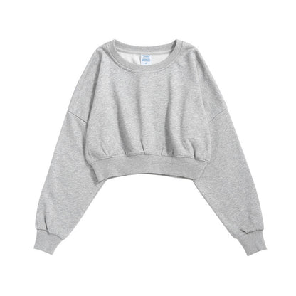 Women's Sports Crop Top Sports Cropped Sweatshirt