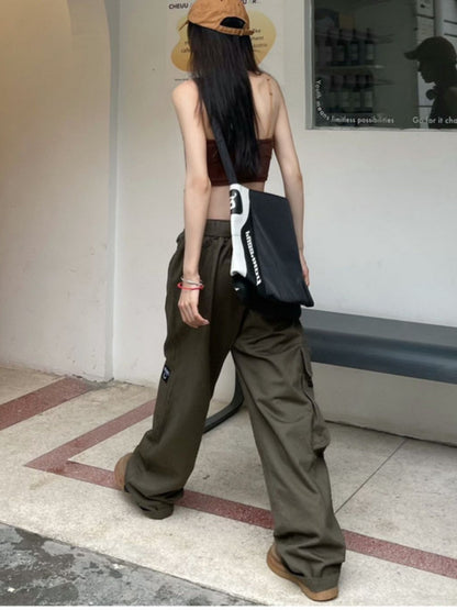 Hip Hop Retro Multi Pocket Cargo Pants For Men And Women