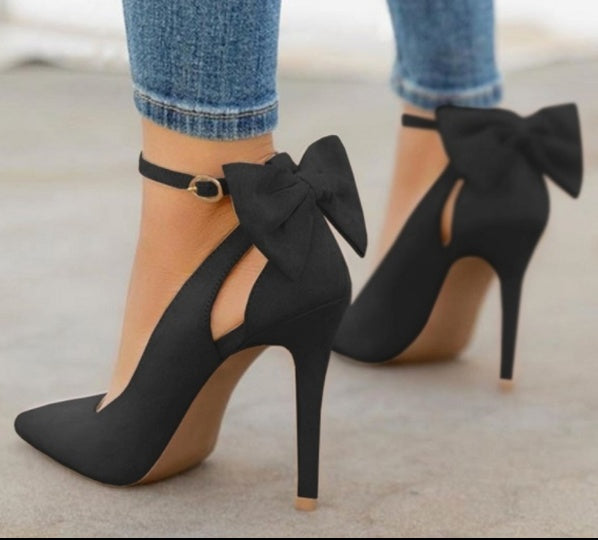 Bow high heels