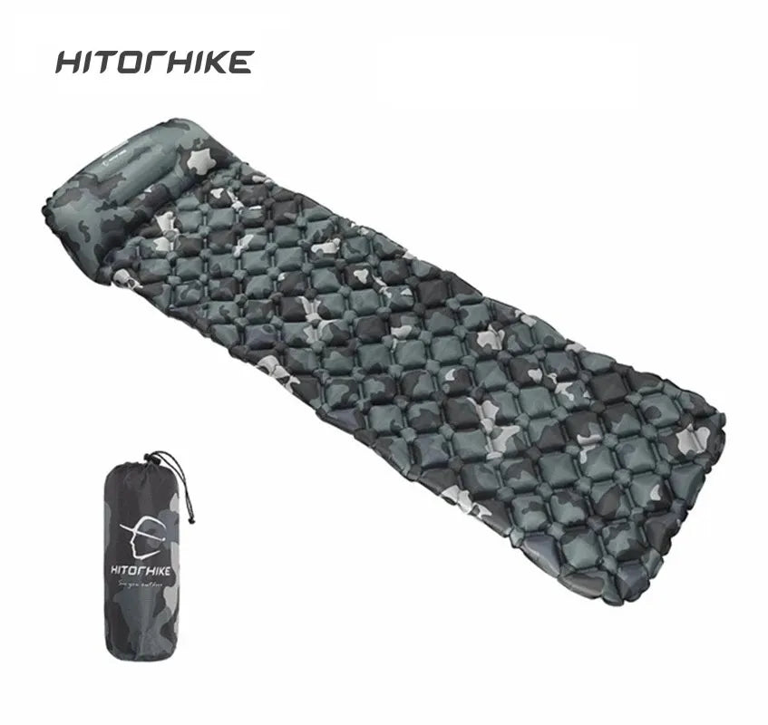 Outdoor Sleeping Pad Camping Inflatable Mattress  Hiking Trekking - My Store