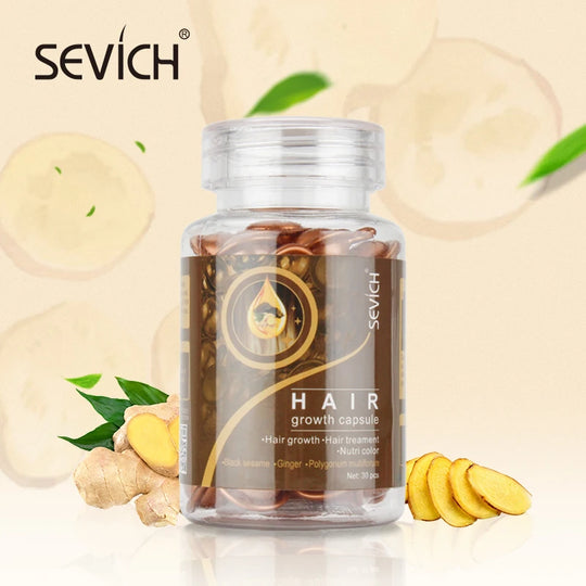 Bottle Hair Vitamin Capsule Ginger Serum Anti-hair Loss