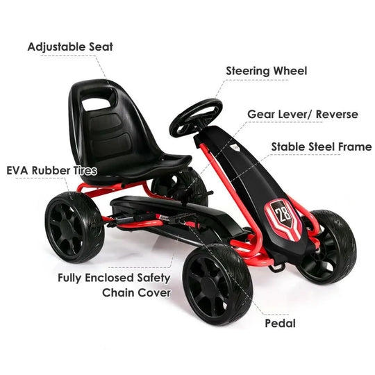 Pedal Go Kart Kids Unisex