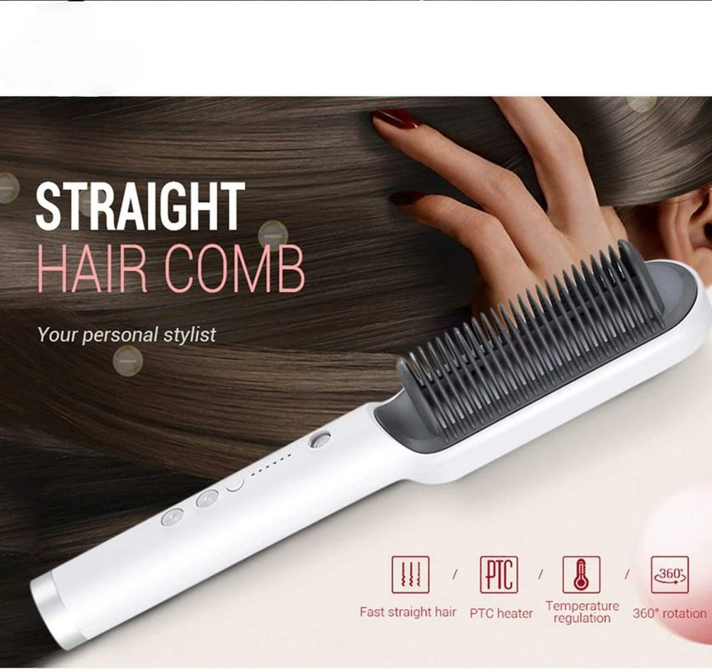 Hot Air Heating Comb Anti-iron Hair Straighteners Curling - My Store