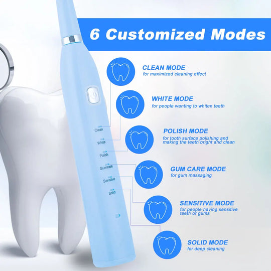 Electric Toothbrush USB Rechargeable Professional 6 Modes