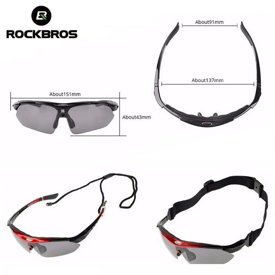 ROCKBROS Polarized Glasses Cycling Sunglasses