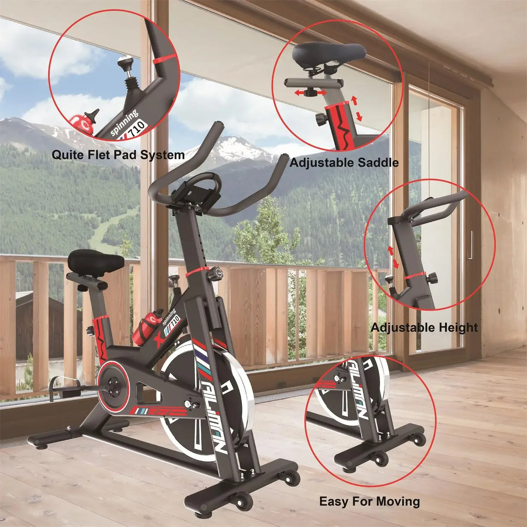 Indoor Cycling Stationary  Bike with LCD Monitor - My Store