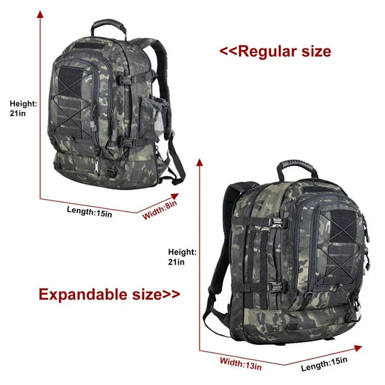 ARMY 60L Military Tactical Backpack Army Hiking - My Store