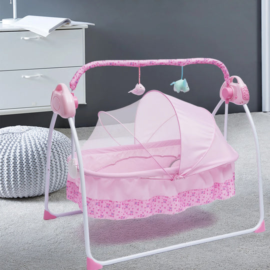 Electric Auto-Swing Baby Crib Cradle