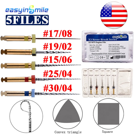 Dental X3 endo Rotary Files Endodontic NITI