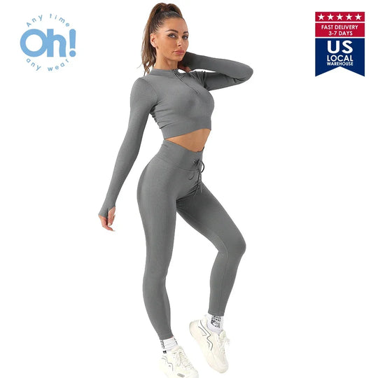 OhSunny Seamless Yoga  Clothing Workout Clothes