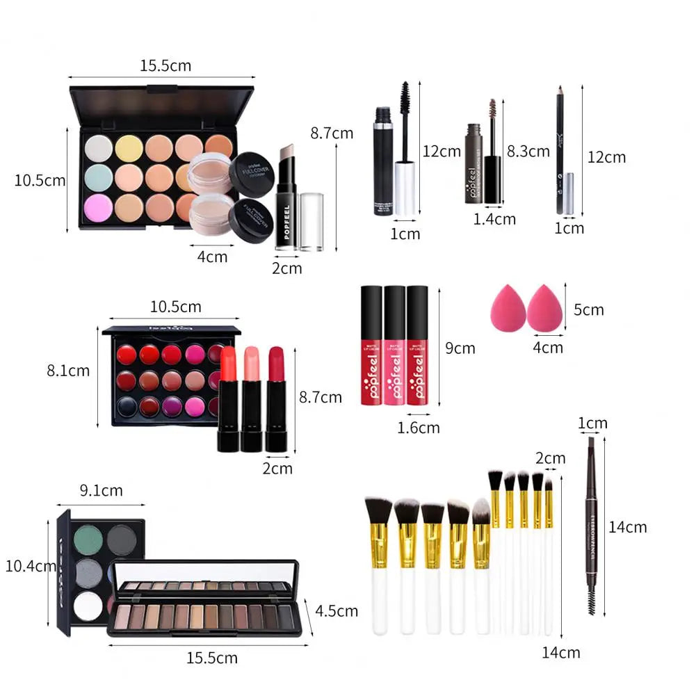 Makeup Tool Kits 29Pcs/Set Makeup Kit Fashion - My Store