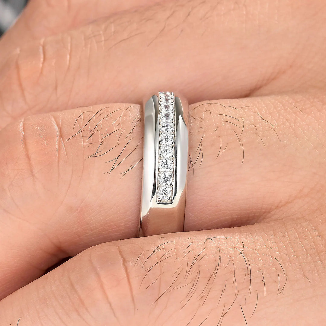 Men's 925 Sterling Silver Wedding Rings