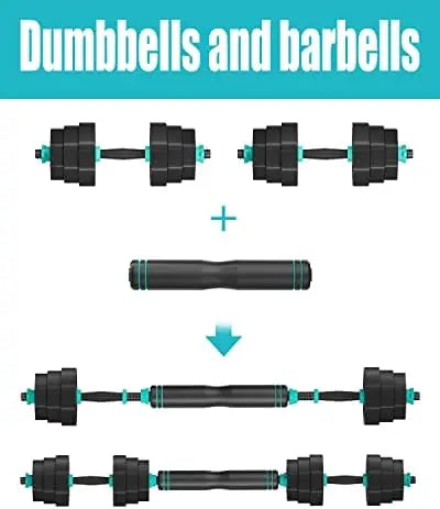 Dumbbells Weights Set 20/22/44Lb, 3 in 1 Free Weights Barbells - My Store