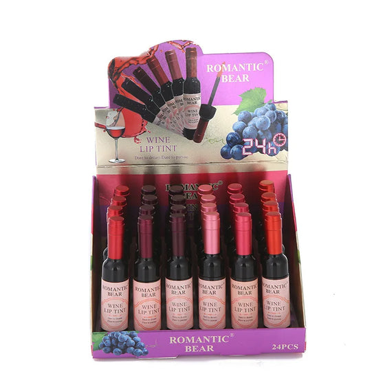 Wine Lip Tint  24Pcs