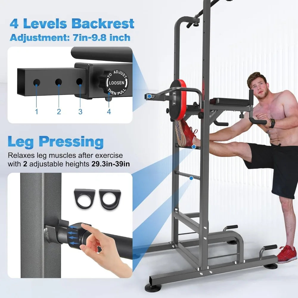 Power Tower Pull Up Bar Station