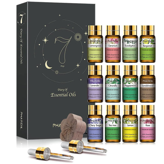 Pure Natural Aromatherapy Oils Set