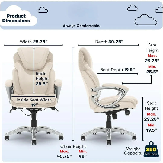 Health and Wellness Executive Office Chair High Back