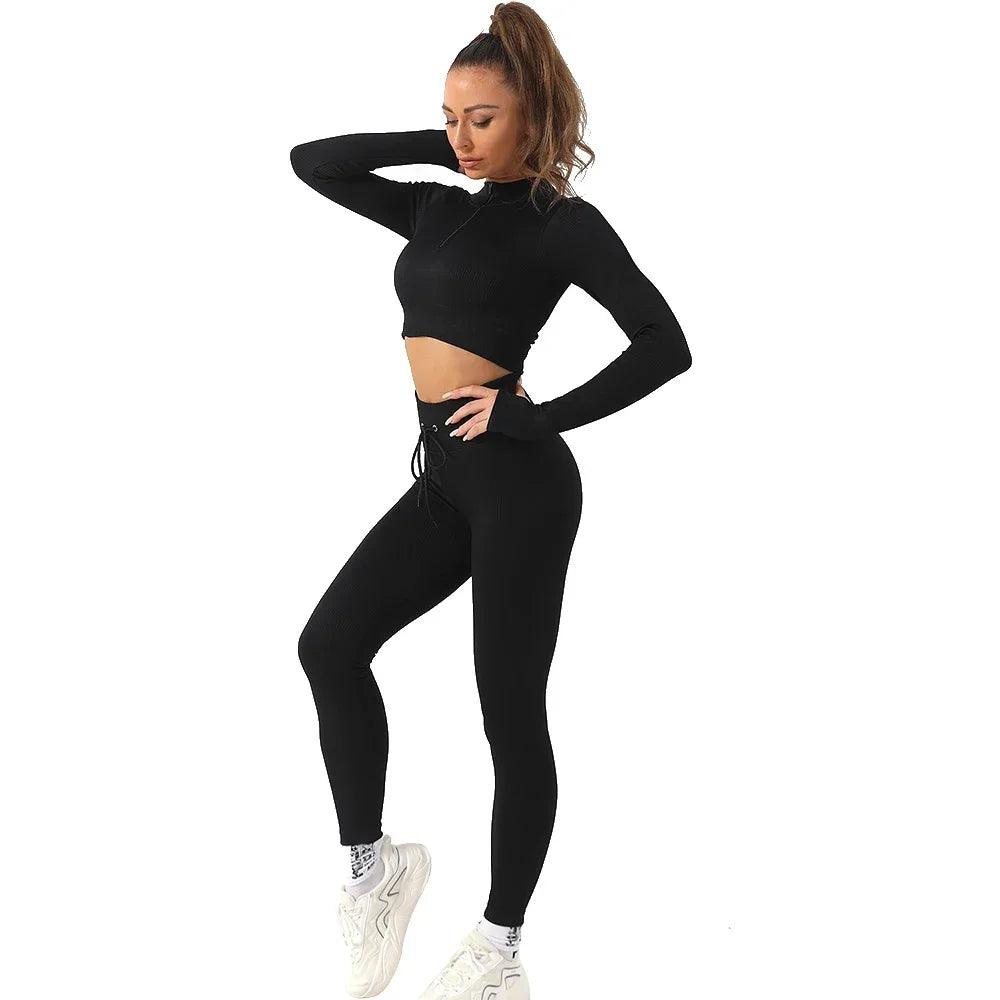 OhSunny Seamless Yoga  Clothing Workout Clothes