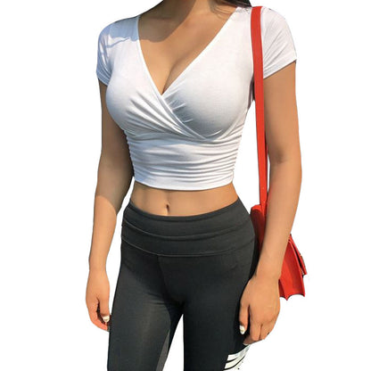 New Tight-fitting Cotton Crop Top Summer