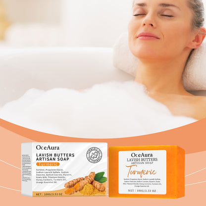 Turmeric Skin Care Soap Moisturizes Body Skin