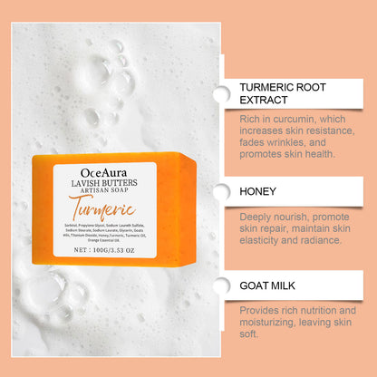 Turmeric Skin Care Soap Moisturizes Body Skin