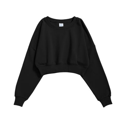 Women's Sports Crop Top Sports Cropped Sweatshirt